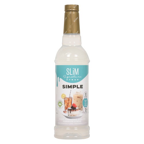 Slim Syrups Sugar-Free Premium Syrup Simple 750 ml