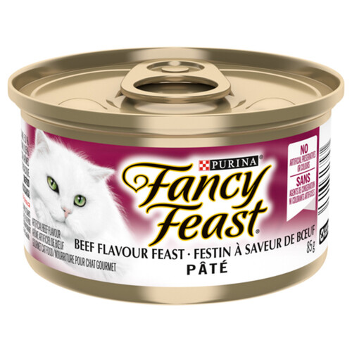 Fancy Feast Wet Cat Food Pate Beef Flavour 85 g