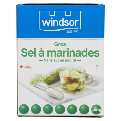 Windsor sel gros pour conserve et marinade sans additif 1.36 kg