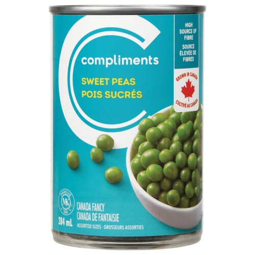 Compliments Canned Sweet Peas 284 ml