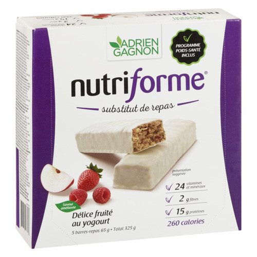 Nutriforme Meal Replacement Bars Yogurt Fruity Delight 5 x 65 g