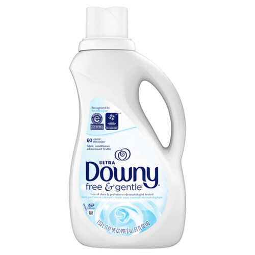 Downy Ultra Fabric Softener Free & Gentle 60 Loads 1.53 L