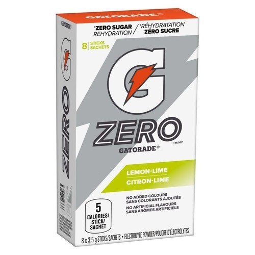 Gatorade Zero Sugar Electrolytes Powder Lemon-Lime 8 x 3.5 g