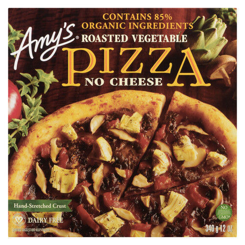 Amy's Kitchen Frozen No Cheese Roasted Vegetable Pizza 340 g