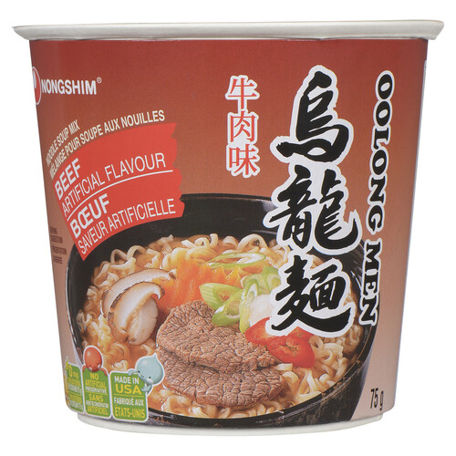 Nong Shim Instant Noodle Soup Oolong Men Beef 75 g