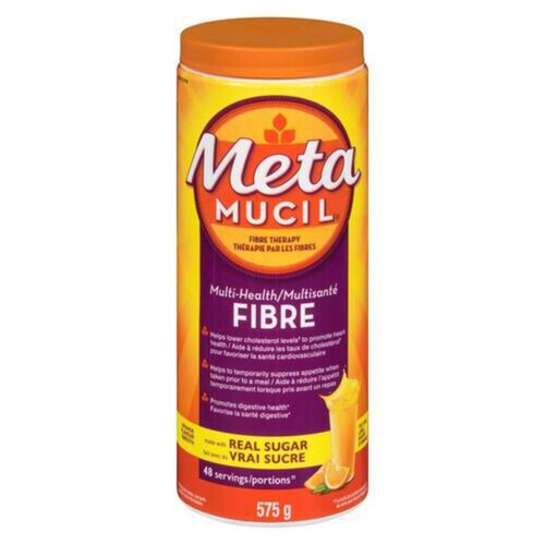 Metamucil Fibre Supplement Smooth Texture Orange 575 g