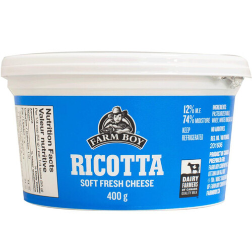 Farm Boy Ricotta Cheese Soft Fresh 400 g