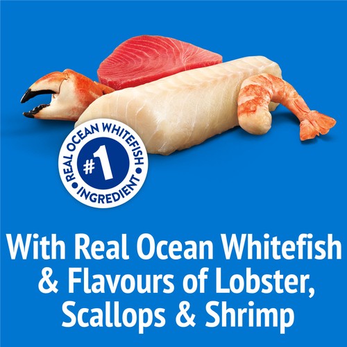 Friskies Cat Treats Party Mix Ocean Crunch Real Ocean Whitefish 510 g