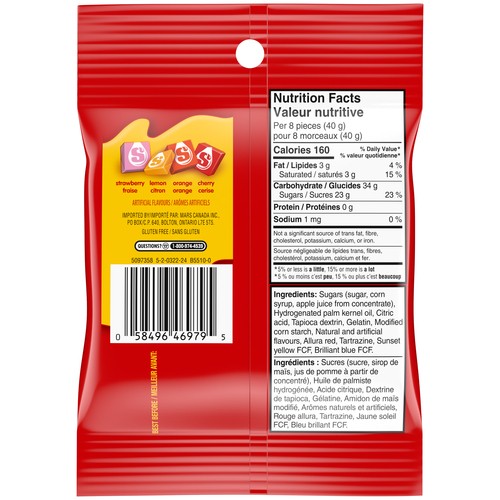 Starburst Candy Original 170 g