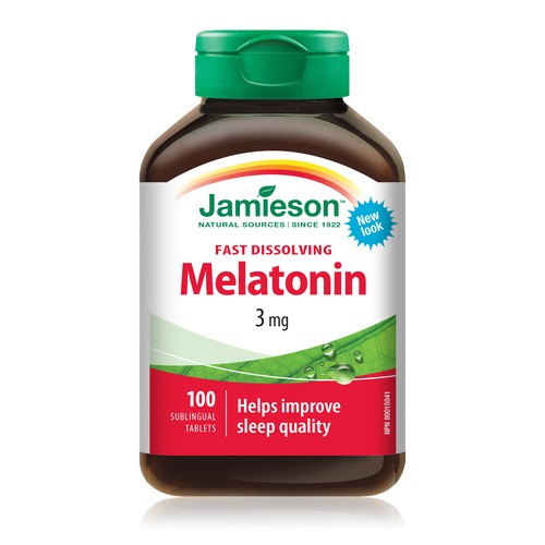 Jamieson Melatonin Supplement Fast Melt 100 Count