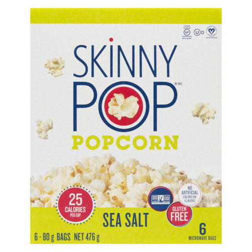 SkinnyPop microwave sea salt Popcorn 476 g