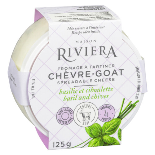 Maison Riviera Goat Cheese Basil And Chives 125 g