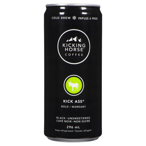 Kicking Horse Coffee Cold Brew Kick Ass Bold Black Unsweetened 296 ml