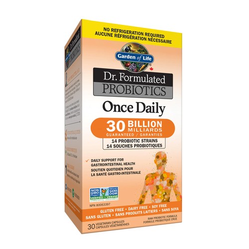 Garden Of Life Gluten-Free Probiotics Once Daily Vegetarian Capsules 30 Count