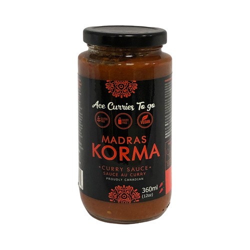 Ace Curries To Go Madras Korma Curry Sauce 360 ml