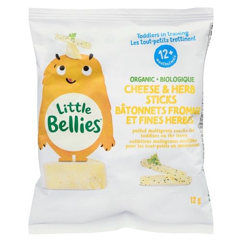 Little Bellies Organic Baby Food Cheese & Herb Fiddlesticks 12 g