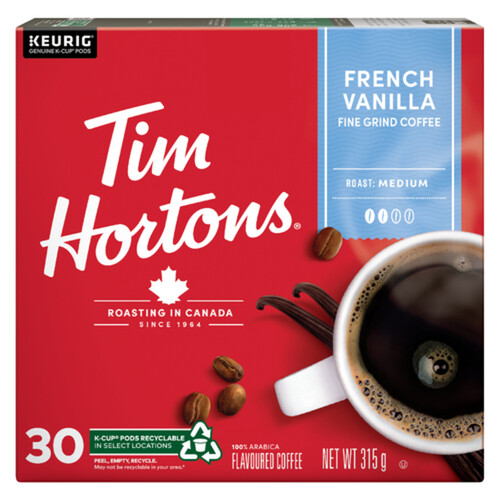 Tim Hortons Coffee Pods French Vanilla 30 K-Cups 315 g