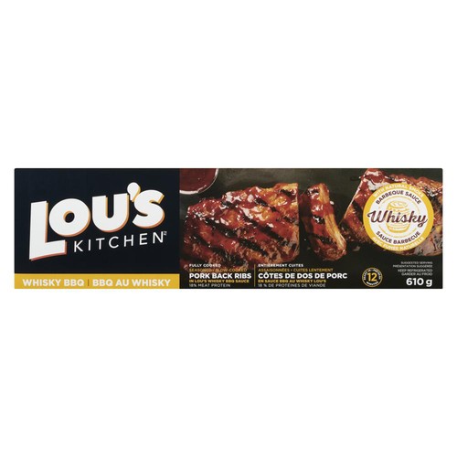 Lou's Kitchen Pork Back Ribs BBQ Sauce 610 g
