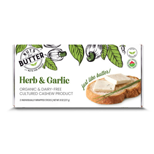 Nuts For Butter Dairy-Free Butter Herb & Garlic 227 g