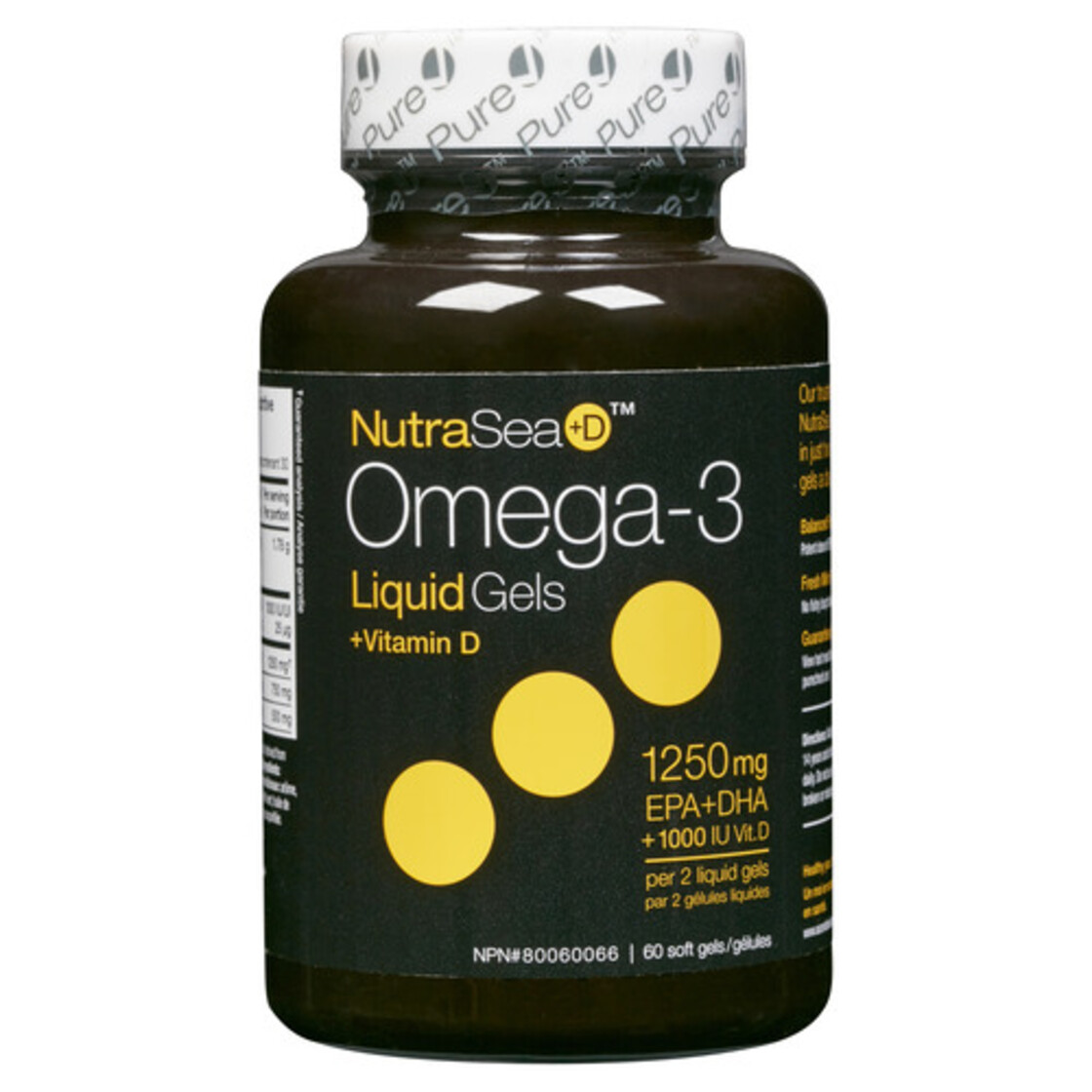 NutraSea +D Omega3 +Vitamin D Liquid Gels 60 Count Voilà Online