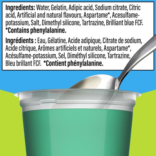 Jell-O Sugar-Free Gel Snacks Lemon Lime 356 g