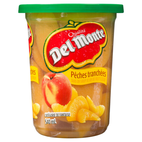 Del Monte Sliced Peaches In Light Fruit Juice Syrup 540 ml