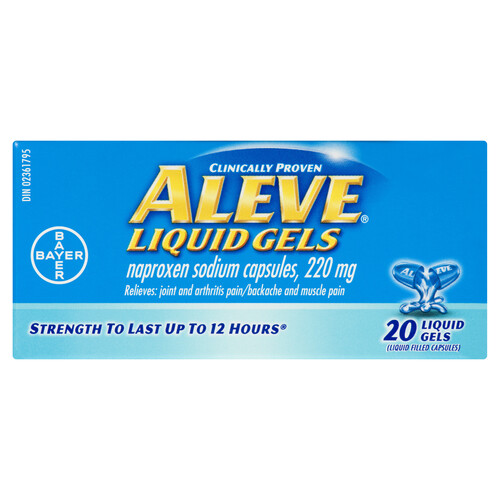 Aleve Pain Relief Liquid Gels 20 EA