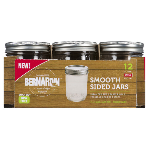 Bernadin Harvest Mason Jars 250 ml 12 Pack