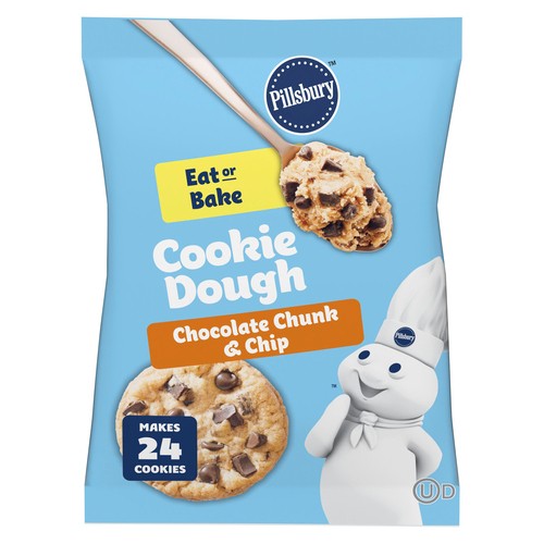Pillsbury Cookie Dough Chocolate Chunk & Chip 24 Cookies 454 g
