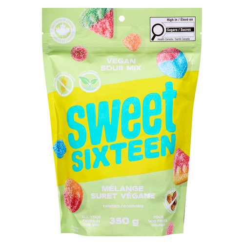 Sweet Sixteen Vegan Mix Candy Sour 350 g