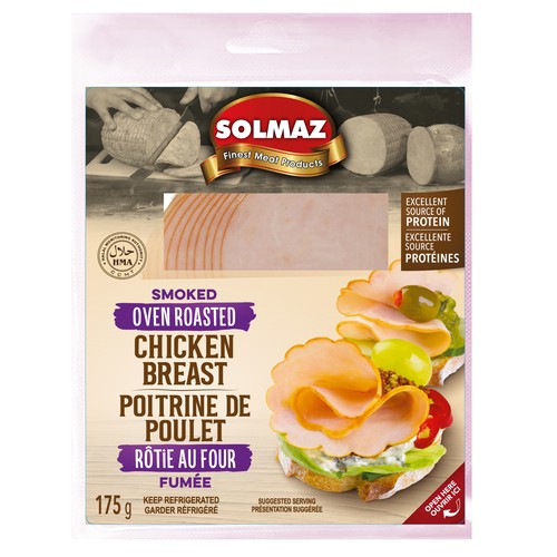 Solmaz Deli Chicken Breast Smoked Oven Roasted 175 g