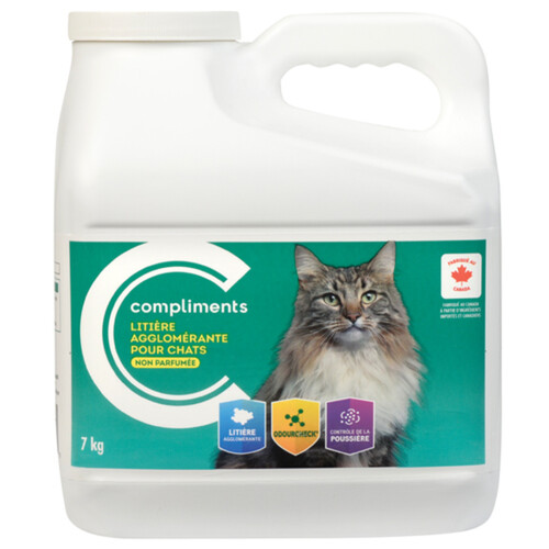 Compliments Cat Litter Scoopable Unscented 7 kg