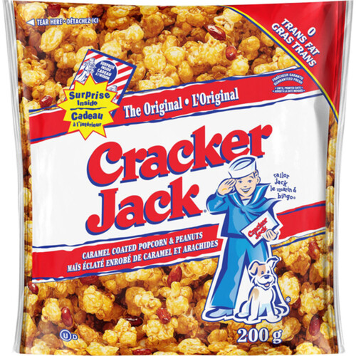 Cracker Jack Original Popcorn and Peanuts Caramel Coated 200 g