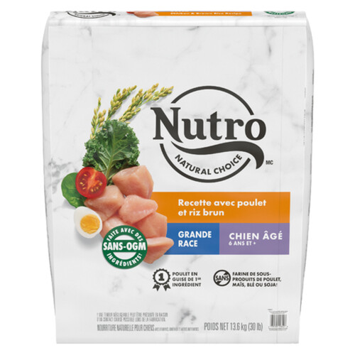 Nutro Natural Choice Senior Dry Dog Food Large Breed Chicken & Brown Rice Recipe 13.61 kg