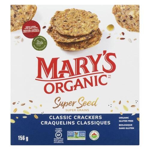 Mary's Organic Gluten-Free Crackers Super Seed Classic 155 g