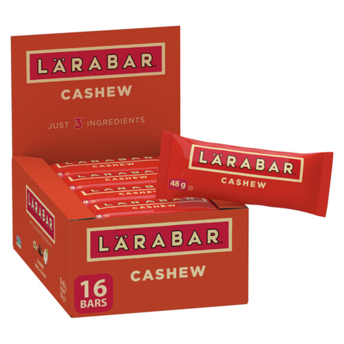 Larabar Gluten-Free Energy Bar Fruit & Nut Cashew 16 x 48 g