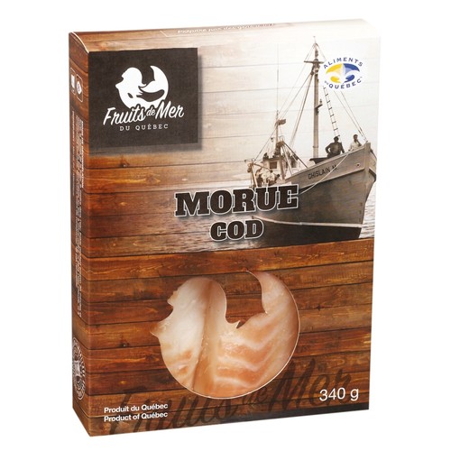 Fruits De Mer Frozen Fish Atlantic Portion Cod 340 g