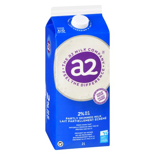 A2 2% Milk Partly Skimmed  2 L