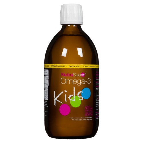 NutraSea Kids Omega-3 Liquid EPA & DHA Bubble Gum 500 ml