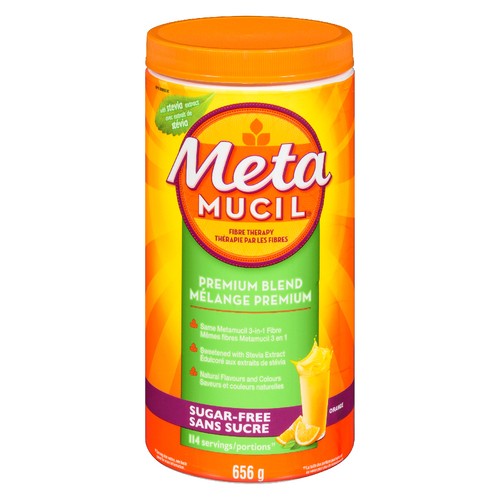 Metamucil Sugar-Free Laxatives Smooth Orange 656 g