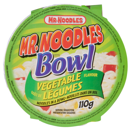 Mr. Noodles Instant Noodle Soup Bowl Vegetable 110 g