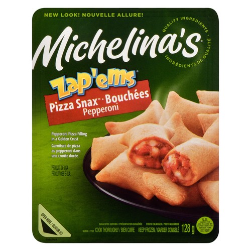 Michelinas Frozen Pizza Pepperoni Snax 128 g