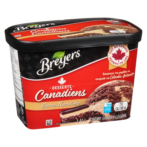Breyers Canadian Desserts Nanaimo Bar Light Ice Cream Locally Inspired