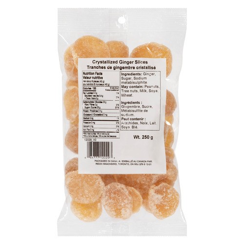 Reddi Snack Crystallized Ginger Slices 250 g