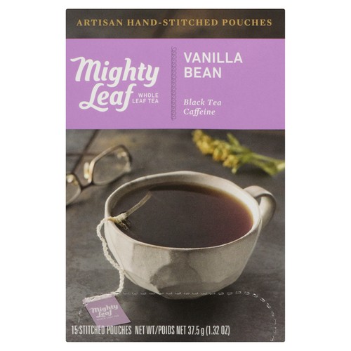 Mighty Leaf Black Tea Caffeine Vanilla Bean 15 EA