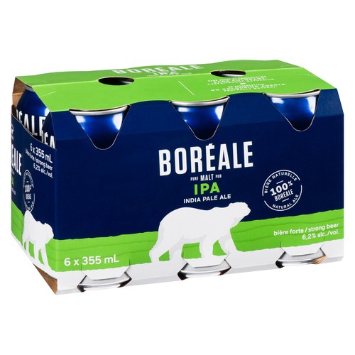 Boreale Beer 6.2% Alcohol India Pale Ale 6 x 355 ml (cans)