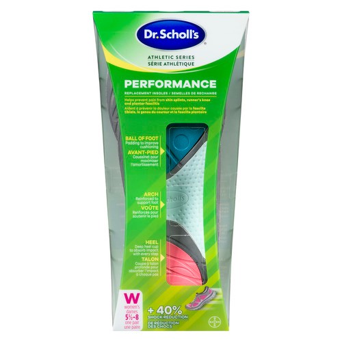 Dr. Scholl's Replacement Insoles Active Series For Women 5-8 1 EA