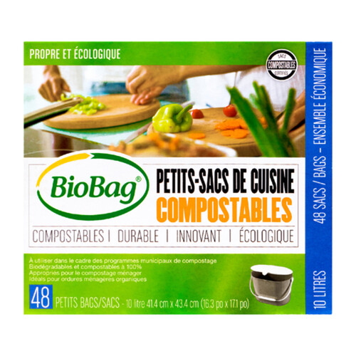 BioBag Compostable Kitchen Garbage Bag Small 48 Bags