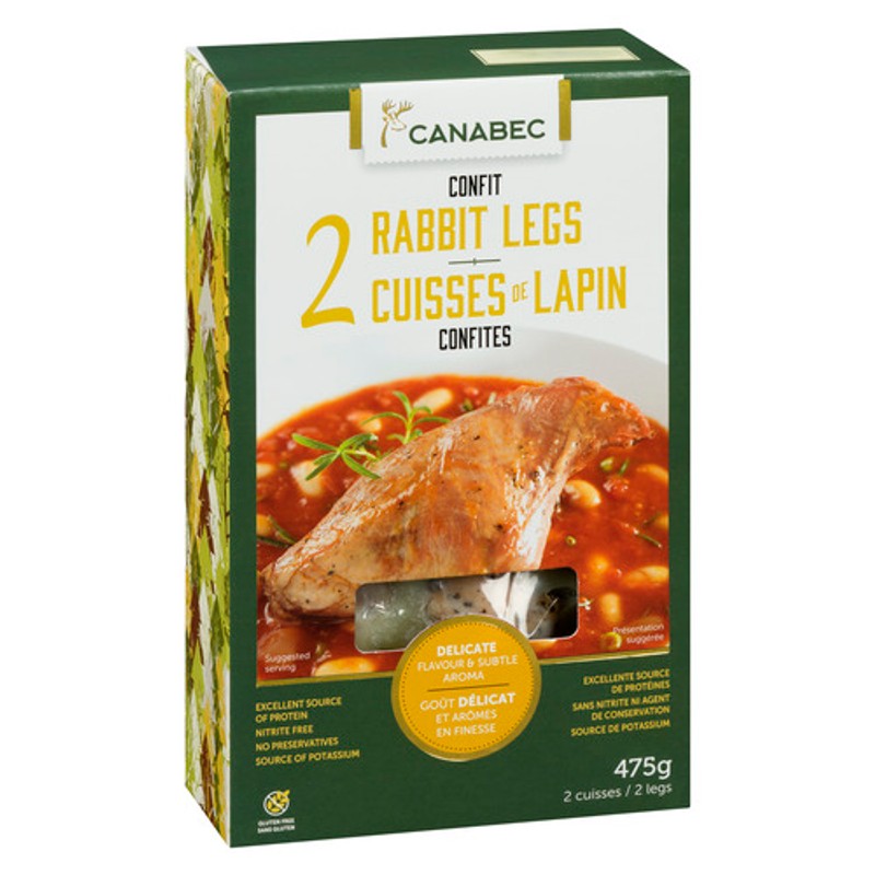 Canabec Confit Rabbit Legs 475 g - Voilà Online Groceries & Offers