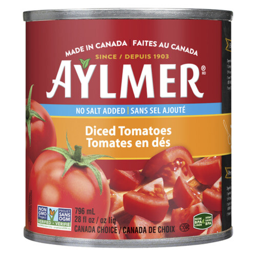 Aylmer Tomatoes Diced No Salt Added 796 ml